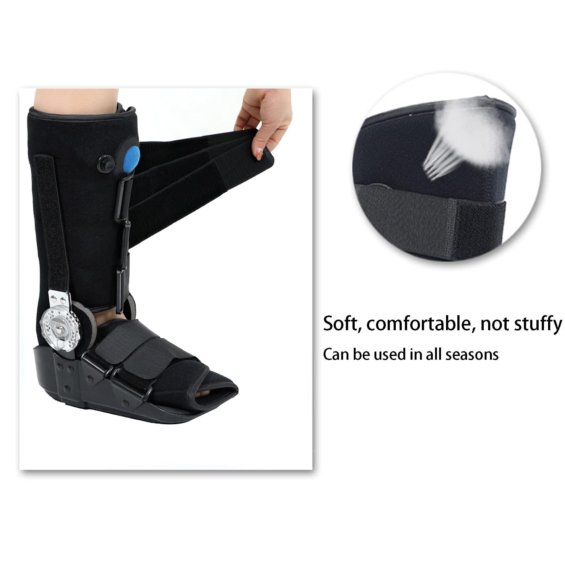 WILLQ Ankle Walker Boot for Ankle Sprains Fractures Tendon Ligament Post-op Rehab Ankle and Foot Tendon Injuries Medical Recovery Protection and Healing Boot Orthopedic Walker Boot,Middle