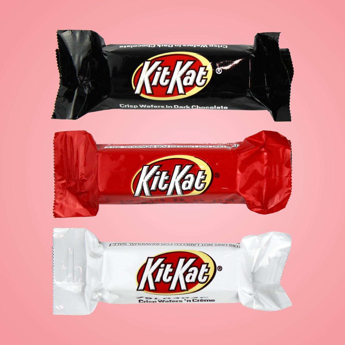 Buha Sweets KIT KAT Miniatures Assorted Chocolate and White Creme Wafer Candy Bars in Bulk for Party Favors - Individually Wrapped Kitkat Candy Bars Fun Sharing Size Perfect for Snacking, Adults and Kids (5 Pounds)