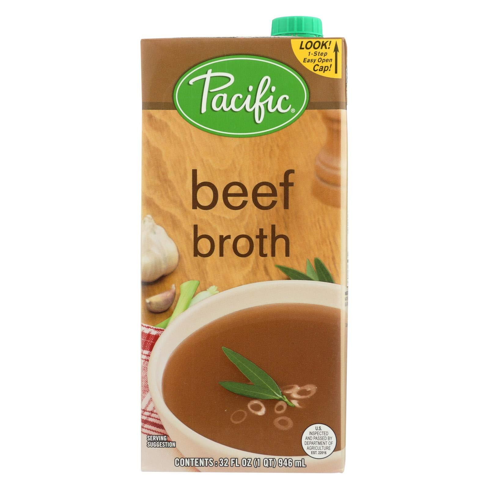 Pacific Natural Foods Pacific Natural Foods Broth - Beef - Case of 12 - 32 Fl oz.