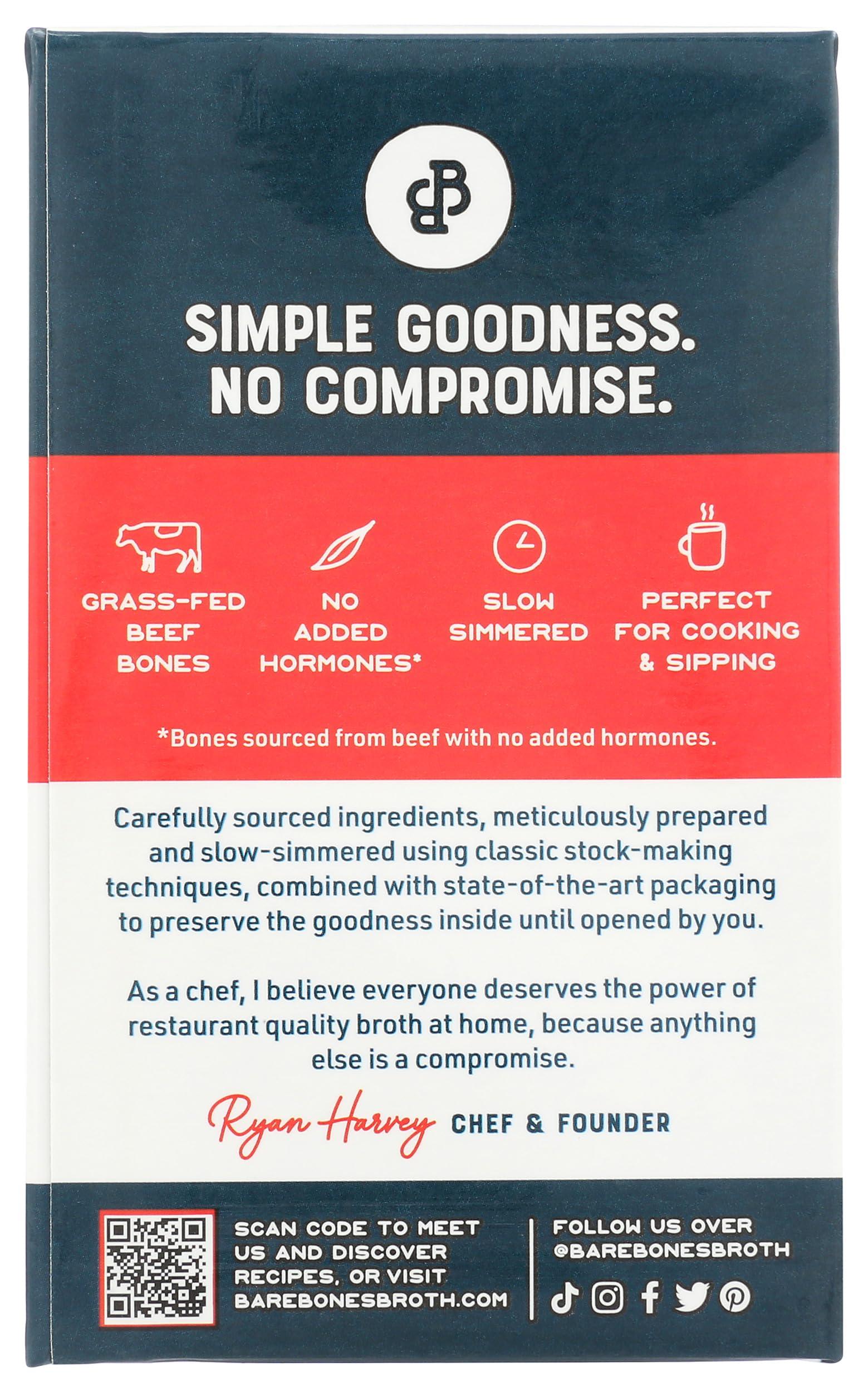 Bare Bones Bare Bones, Beef Bone Broth Classic, 16 Ounce