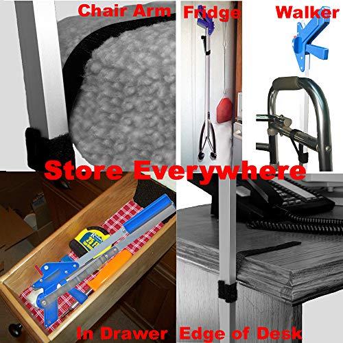 ArcMate ArcMate 32\" EZ Reacher Pro Plus Grabber Reacher with Thumb Lock, 6 lb. Capacity, 4.5\" Wide Fingers, 90 Degree Swivel, Heat Resistant Silicone Tips - Grabber Tool for Elderly, Post Op, Accessibility