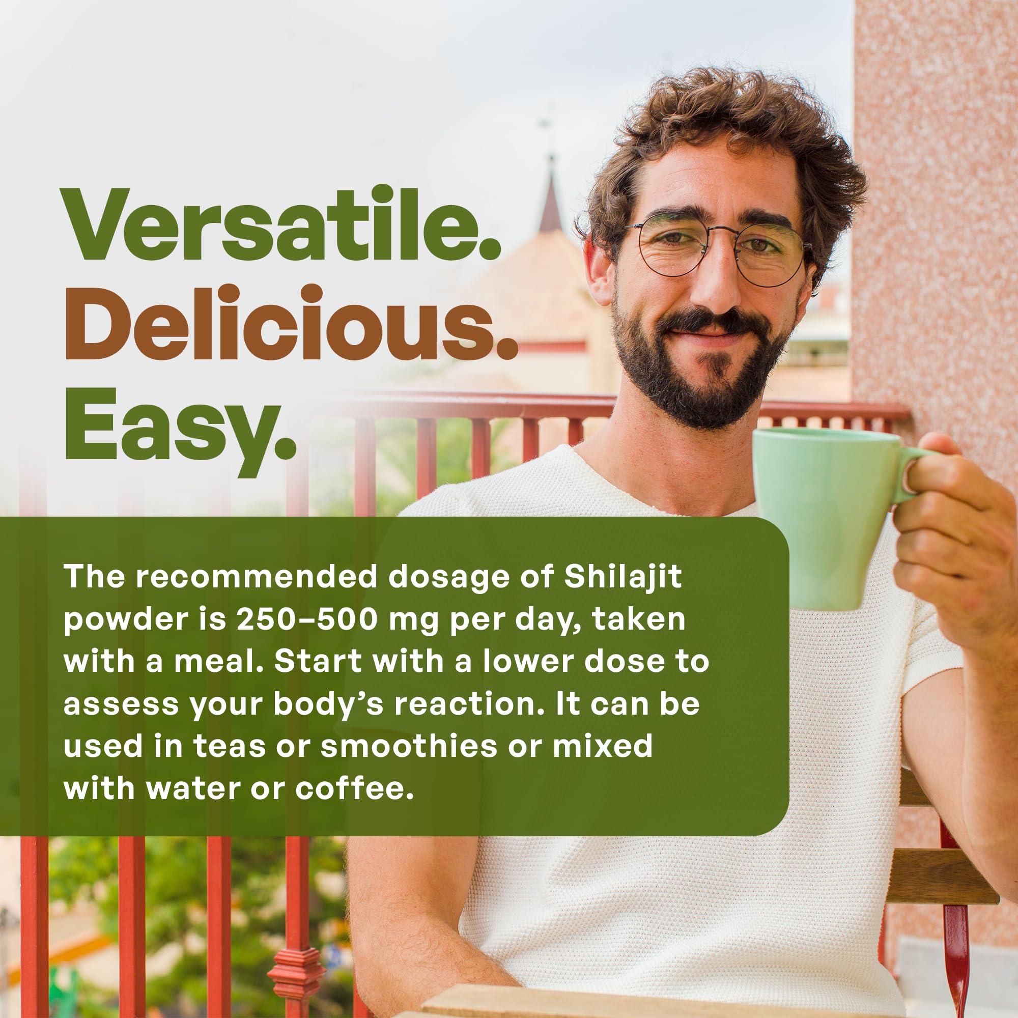 Go Nutra Go Nutra Shilajit Powder Pure Himalayan Shilajit 40% Fulvic Acid Trace Minerals - 4oz.