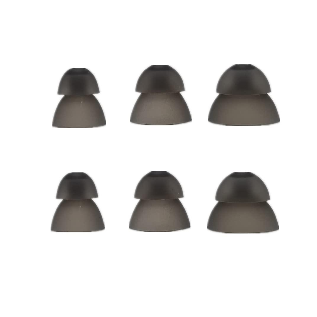 AroneMom Hearing Aids Domes Small Medium Large Size for Resound Sure Fit RIC RITE and Open Fit BTE Hearing Amplifier Smoky Power Domes Invisible Ear Tip (Mix 6 Counts)