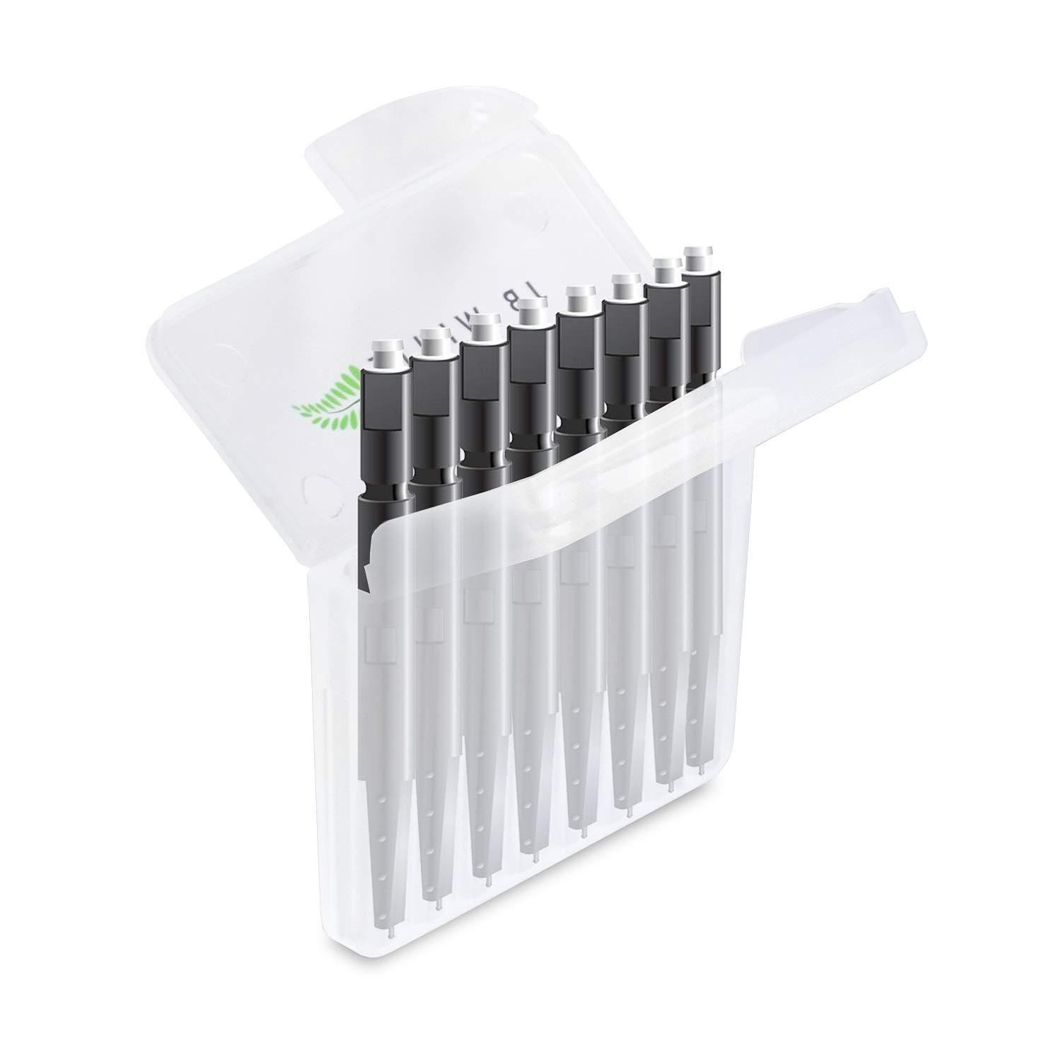 JB WHITE JB White 8 Wax Filters for Hearing Aids compatible with Phonak Cerustop Wax Guards | Widex Nanocare | Oticon ProWax MiniFit | Siemens Signia 3.0 | Resound | Hearing Aid Replacement Filter (8pcs 1.3mm)