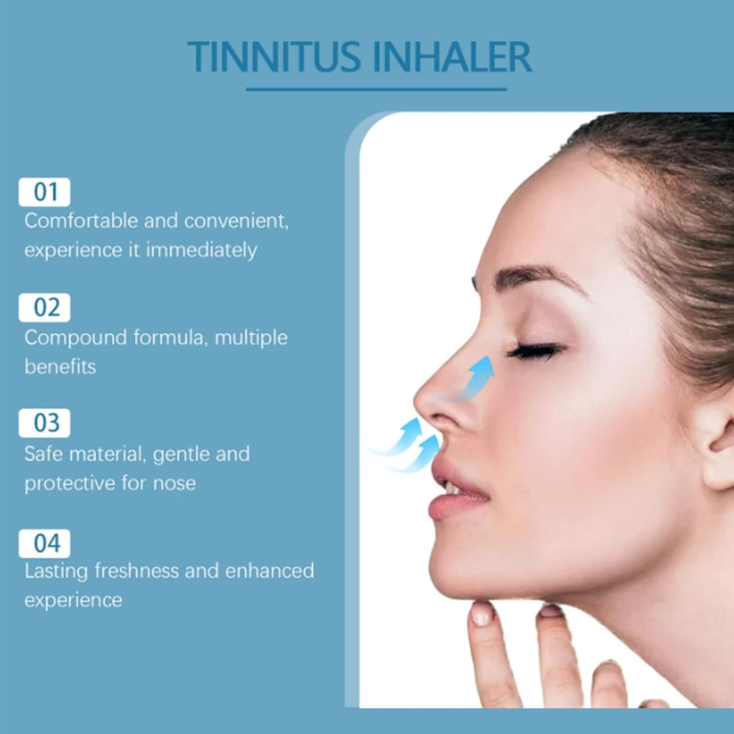 Yipane Tinnitus Inhaler, Relief for Ringing Ears, Tinnitus Relief for Ringing Ears, Instant Tinnitus Relief Nasal Inhaler (5pcs)