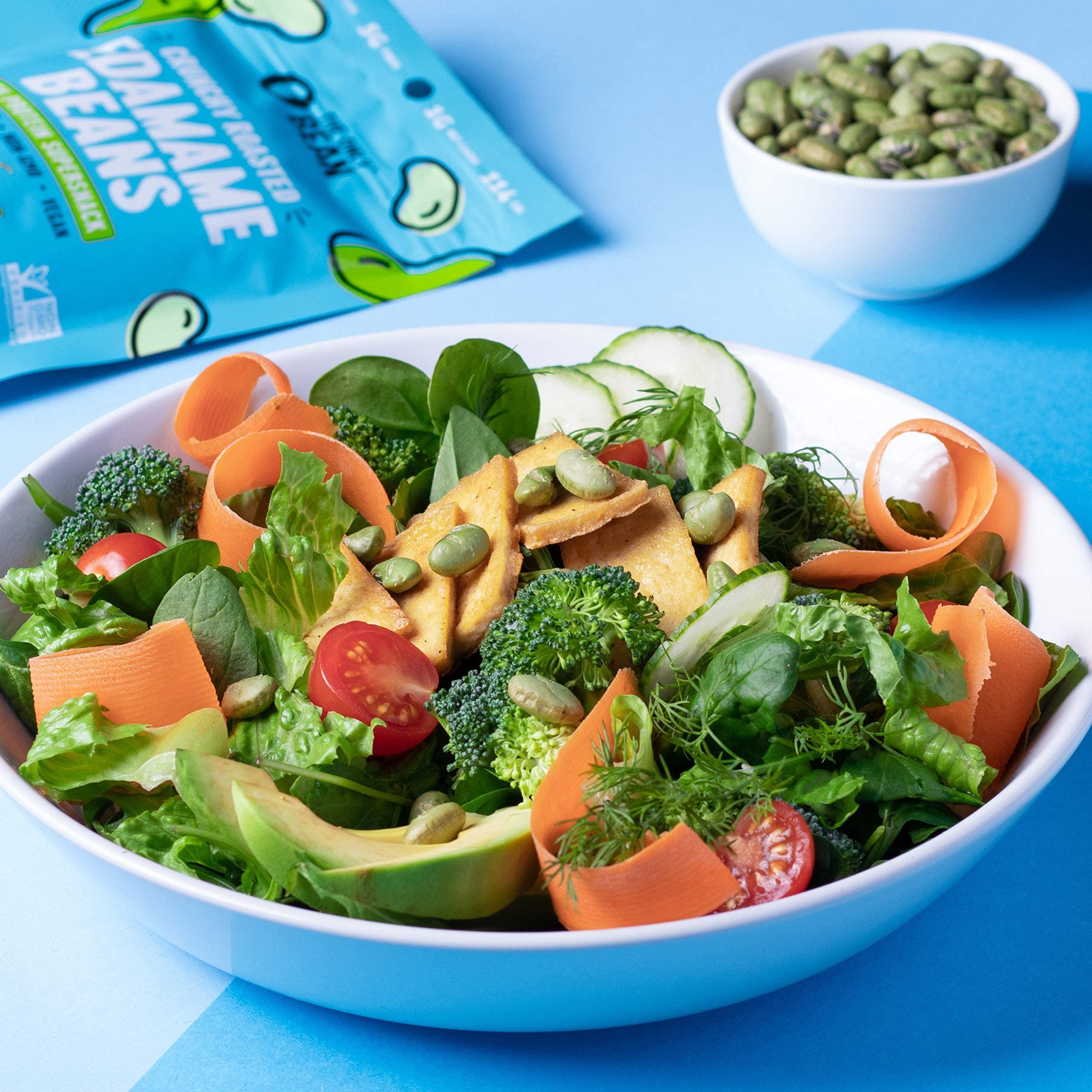 The Only Bean The Only Bean Crunchy Dry Roasted Edamame Beans (Variety Pack), Low Carb Keto Healthy Snacks For Adults and Kids, Low Calorie Snack, Fiber Protein Snacks, Diabetic Snacks, 4 oz (3 Pack)