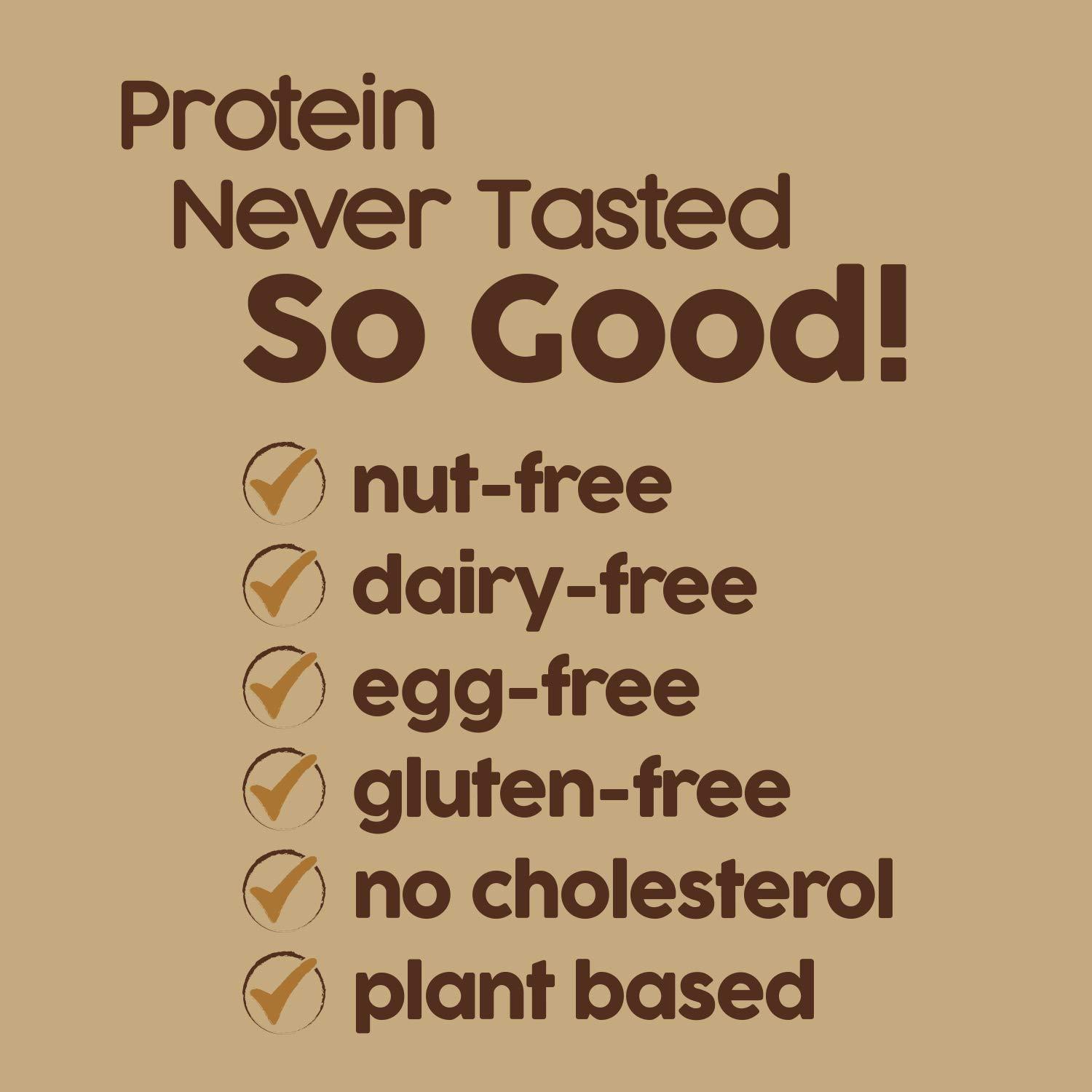 No Nuts! No Nuts! 100% Nut Free Dairy Free Vegan Protein Bars, Chocolate Chip, Organic, Kosher, Egg-Free, Non-Gmo & Dairy-Free Protein Bars