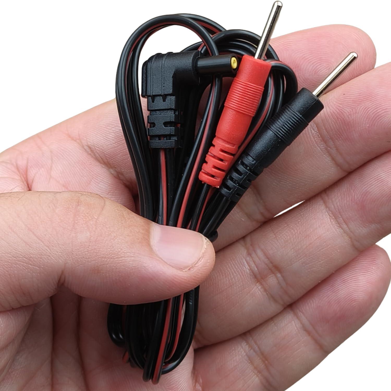 BesCable TENS Unit Electrodes Lead Wires: 10 Pieces BesCable 2mm Pin TENS Unit Replacement Cables Cords Wire for TENS 7000, for TENS 3000, for Accurelief and so on