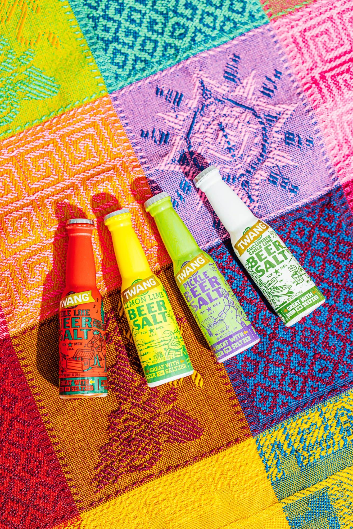 Twang Twang Flavored Beer Salt, Cucumber Chili Lime, 1 Ounce Mini Bottles (24 Count Display Pack)
