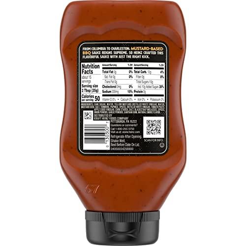 Heinz Heinz Carolina Mustard Style BBQ Sauce (18.7 oz Bottles, Pack of 6)