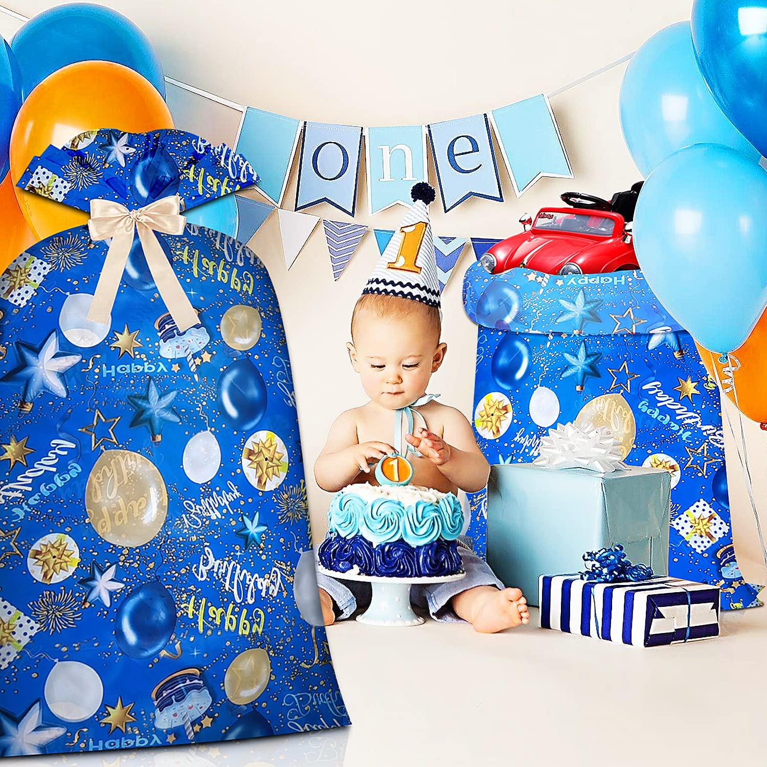 BWLOIES BWLOIES Jumbo Extra Large Gift Bags Oversized Giant Huge Gift Bags Big XXL Large Present Bag Bithday Gift Wrap Wrapping Bags for Boy Child Kids,Plastic Birthday Bag Bike Gift Bag (48inch 2 Pack)