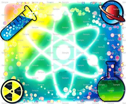 Art of Eric Gunty 6" Round - Science Atom Chemistry Birthday - D974 - 2D Edible Cake/Cupcake Party Topper