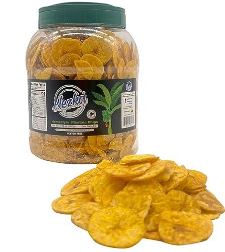 NEZKA Nezka Lightly Salted Plantain Chips - Delicious Crunchy Snacks and Side Dish - Gluten Free, Vegan, Non-GMO - 28 Oz