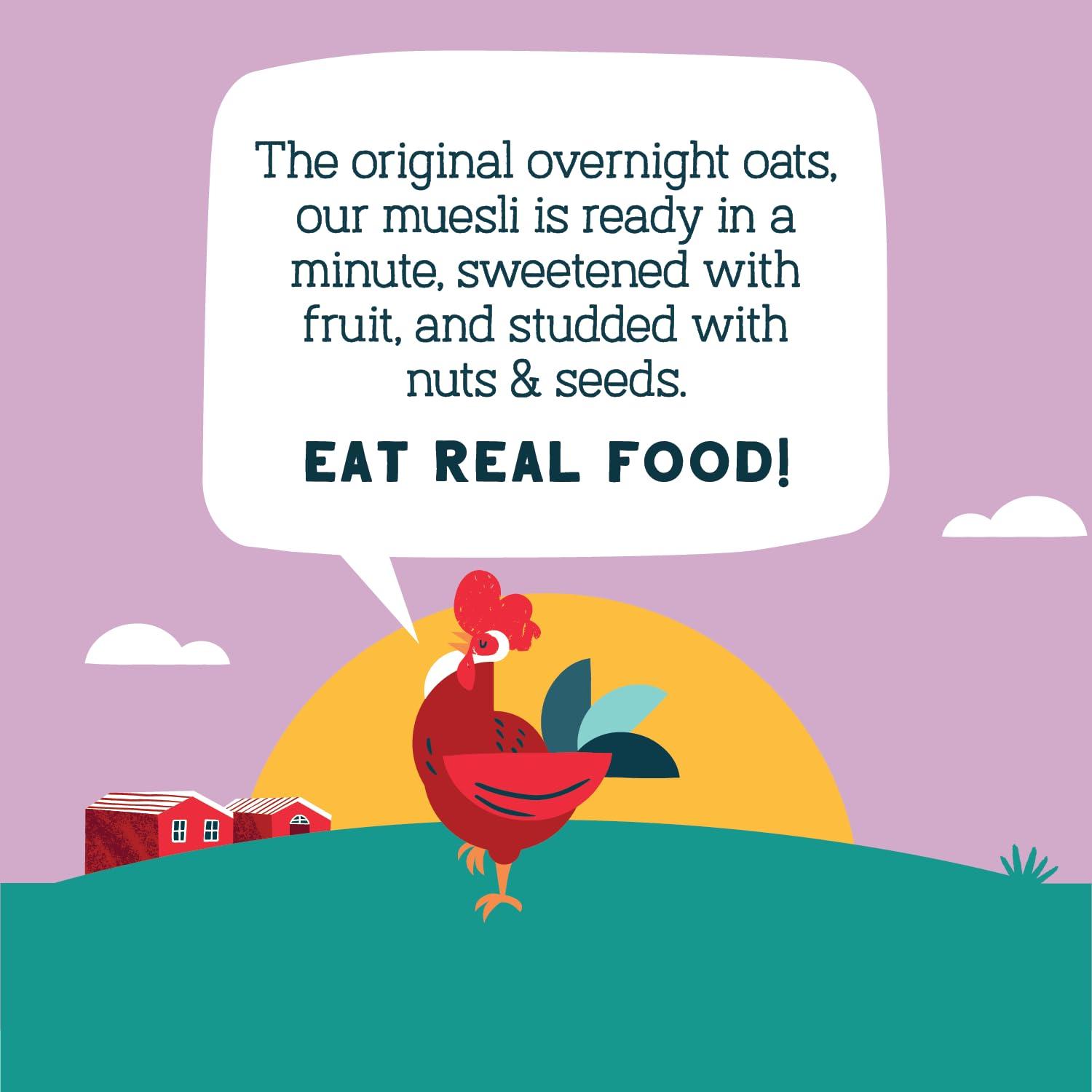 Seven Sundays Seven Sundays Muesli Cereal, Wild and Free Blueberry Chia Buckwheat, 32 Oz Bag (Pack of 4), Gluten Free, 0g Refined Sugar, Enjoy Warm, Cool or as Overnight Oats