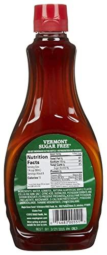 Maple Grove Farms Maple Grove Farms Vermont Sugar Free Syrup, 12 Fl Oz (Pack of 2)