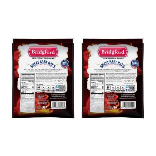 Bridgford Bridgford Sweet Baby Rays Beef Jerky Sweet N Spicy 3.25 oz Pack of 3 - High Protein Sweet and Spicy Beef Jerky for Your Dietary Preference - Ready-to-Eat Spicy Beef Jerky for On-the-Go Snacking