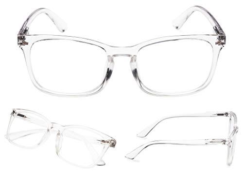 LUR READING GLASSES 5 pack Stylish Womens Readers (Transparent, 3.00)