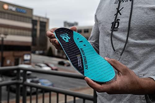 10 Seconds 10 Seconds - 3720 Arch Stability Insole: Firm High Arch, for Everyday Comfort. Shock Absorbing Foam with Stability Plate for Long Periods of Standing Comfort. M 12/12.5