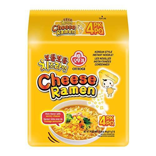 Ottogi [OTTOGI] Cheese Ramen, KOREAN STYLE INSTANT NOODLE, Rich flavor with savory cheese (111g) - 8 Pack