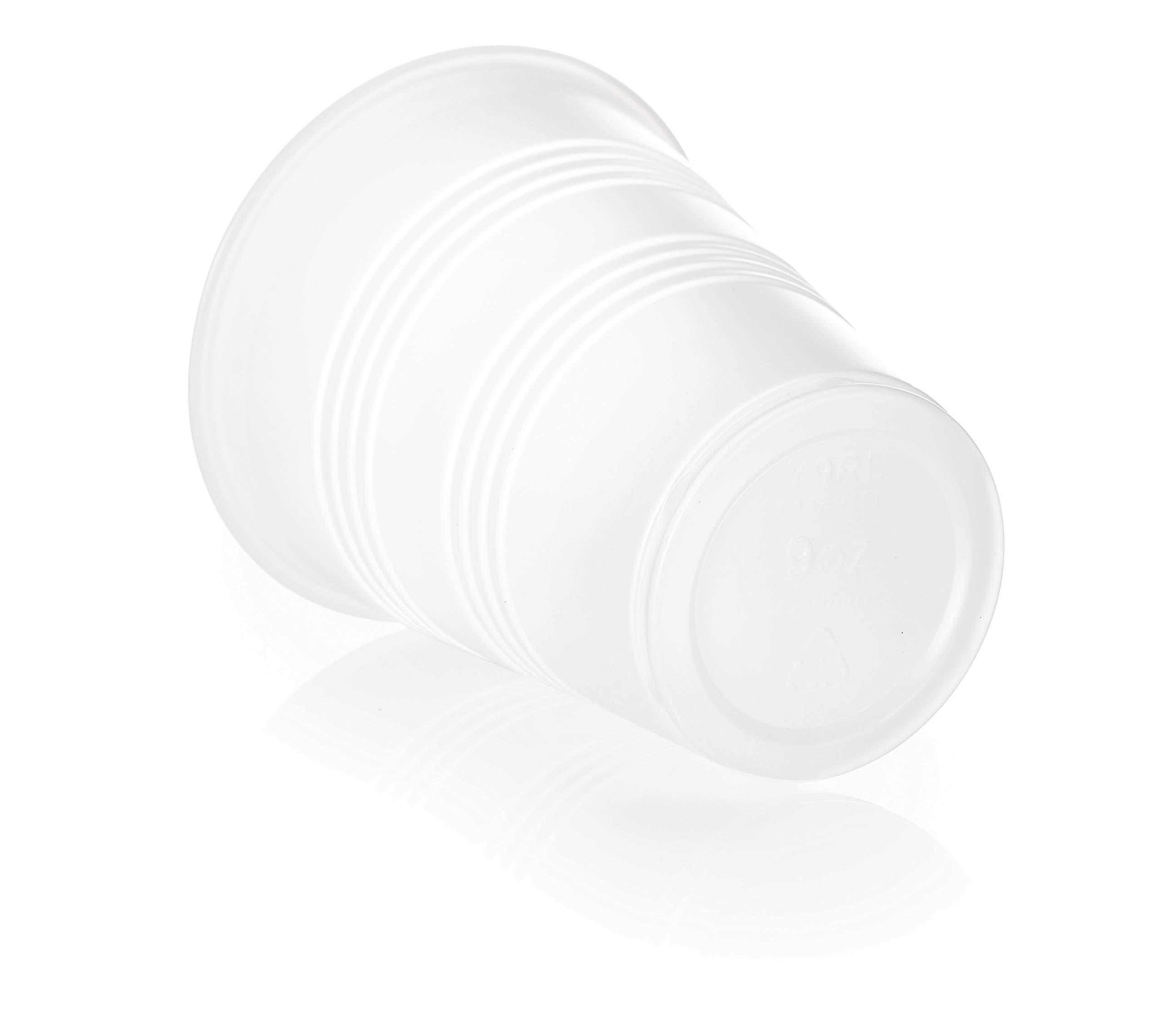 EcoQuality 3 oz Translucent Plastic Cups - Disposable 3 Ounce Cold Drink Party Cups - Cold Drink, Soda Cups, Party Cups, Office Water Cups, Drinking Cups for Home, Events, Wedding, Parties, Takeout (2500 PACK)