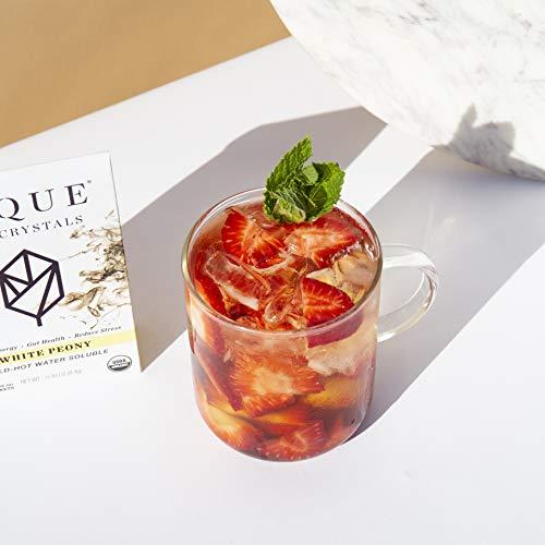 PIQUE Pique Organic White Peony Tea Crystals - Antioxidants for Radiant Skin, Immune Support, Fujian Chinese Caffeinated Tea - 14 Single Serve Sticks (Pack of 1)