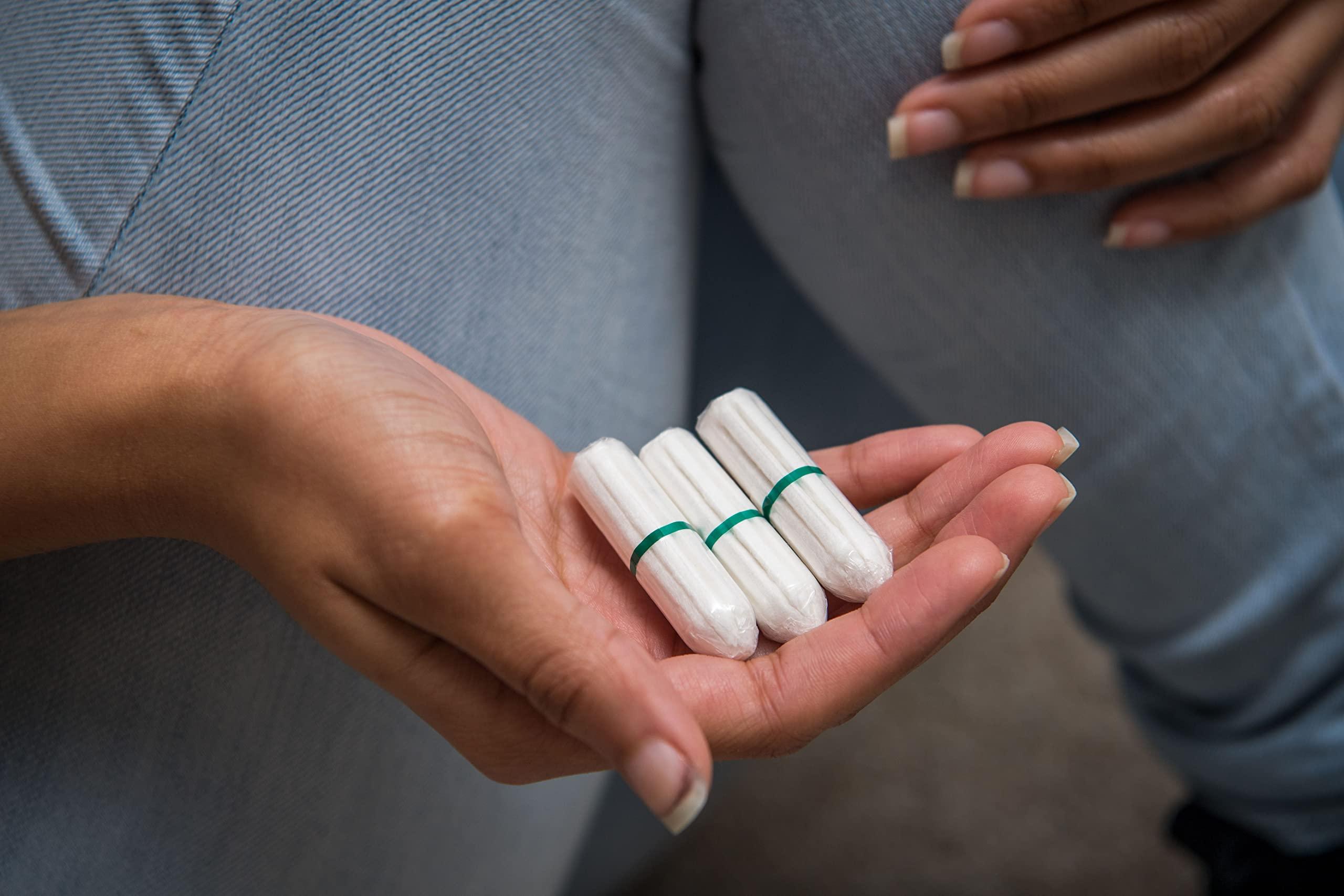 Organyc Organyc - 100% Certified Organic Cotton Tampons - No Applicator, Free from Chlorine, Perfumes, Rayon, and Chemicals 192 Count, Regular Flow (Pack of 12)