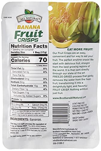 Brothers-ALL-Natural Brothers All Natural, Banana Crisps, 0.6 Ounce