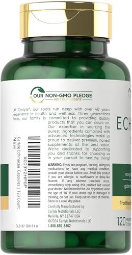 Carlyle Carlyle Echinacea Capsules 650mg | 120 Count | Non-GMO & Gluten Free Supplement
