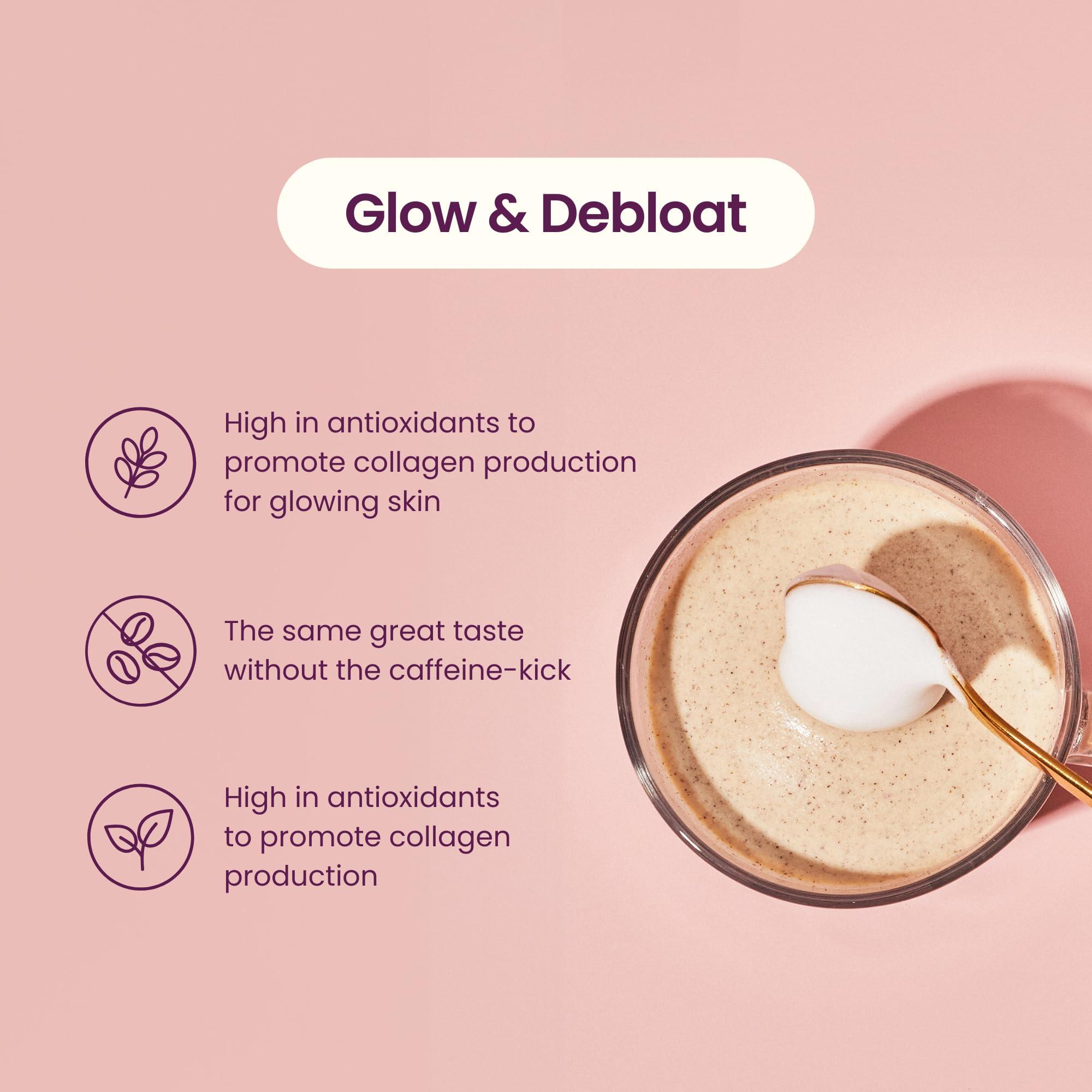 Blume Blume Organic Rose London Fog Earl Grey Tea | Decaf Black Tea, Rose Petal Powder, Vanilla, Tart Cherry, and Bergamot | Plant Based Superfood Latte | Vegan Gluten Free Drink | 30 Servings