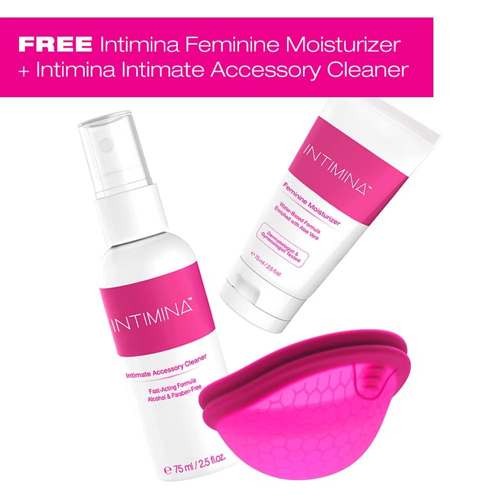 INTIMINA INTIMINA Bundle: Ziggy Cup 2 B + Free Intimina Feminine Moisturizer + Free Intimina Intimate Accessory Cleaner