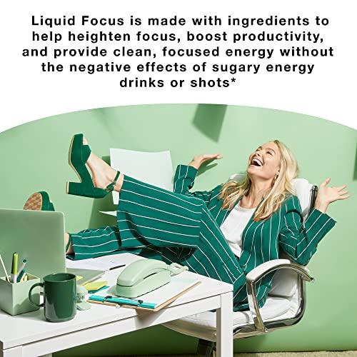 More Labs More Labs Liquid Focus, Nootropic Smart Drink with Powerful Antioxidants & Adaptogenic Herbs for Energy and Concentration, 150mg Caffeine (Pack of 24)