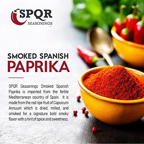 SPQR Seasonings Smoked Paprika XL 7 Ounce Jar Gourmet Restaurant Grade Bold Smoky Spanish Paprika Flavor by SPQR Seasonings