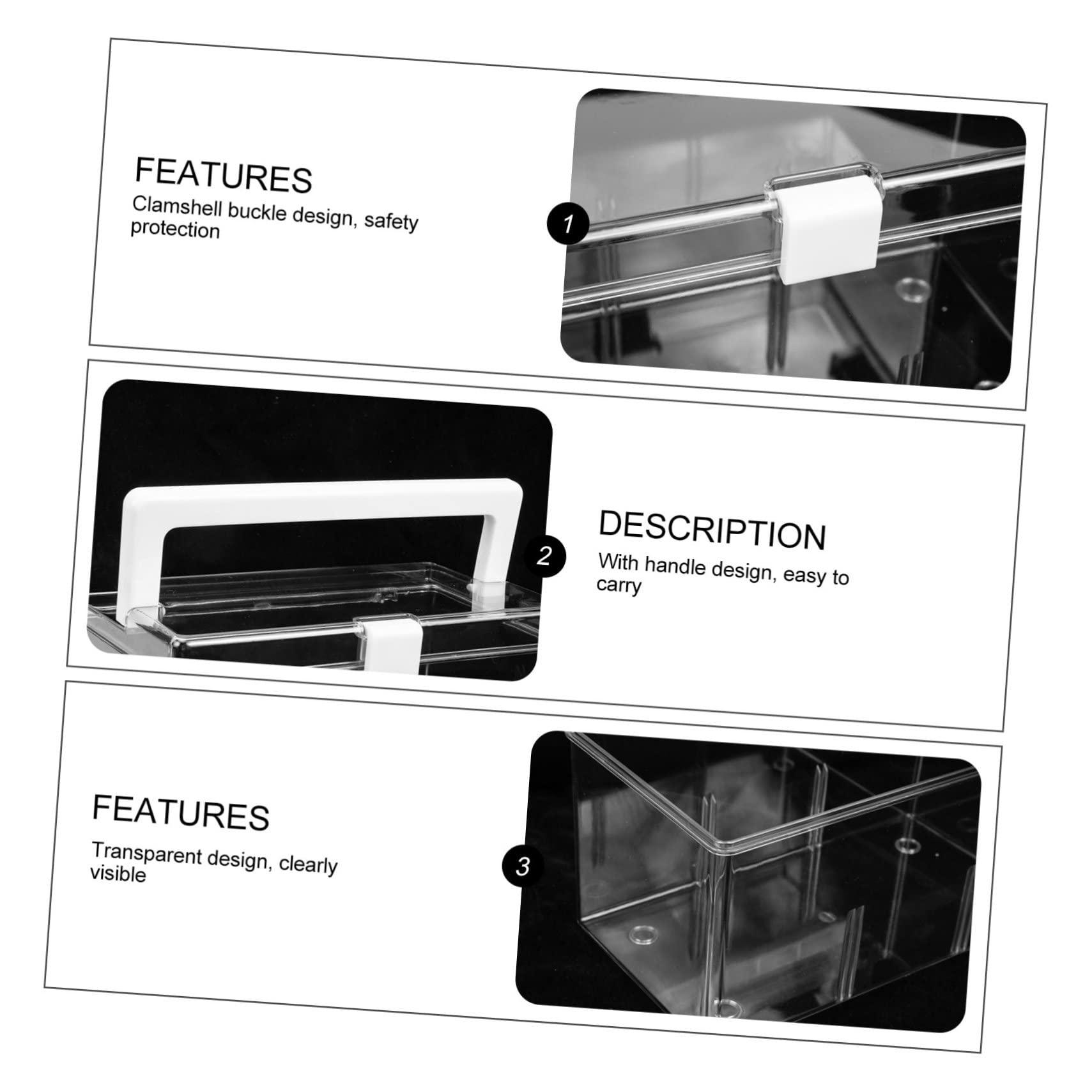 FOMIYES FOMIYES Box Portable Kit Makeup Travel Containers Portable Medicine Container Travel Medicine Case Carrying Case Plastic Storage Bins The Pet Emergency Kit Camping