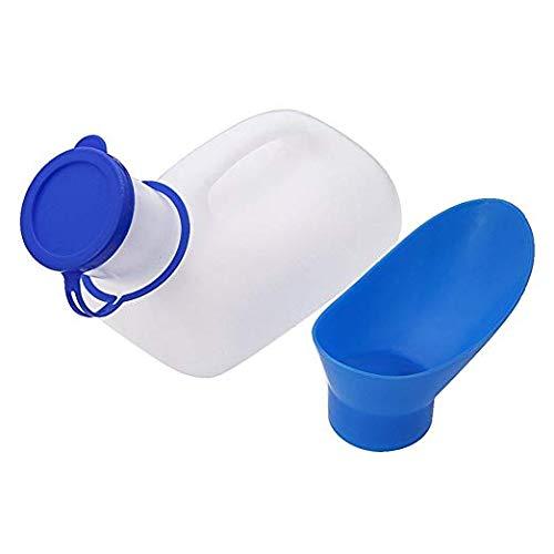 Aaron Unisex Potty Urinal for Car, Toliet Urinal for Men and Women, Bedpans Pee Bottle, with a Lid and Funnel, Plastic Can for Car, Old Man, Child and Diabetes for Camping Outdoor Travel