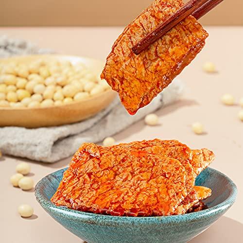 Genji food Genji Food Spicy Snack Barbecue Flavor 3.17 Ounce (Pack of 4) Chinese Snacks, Spicy Strip, Spicy Chili Crisp, Vegetarian Chili, Bean Curd Food And Snacks, Gmo Free, Gluten Free, Vegan, For Bedrooms, O