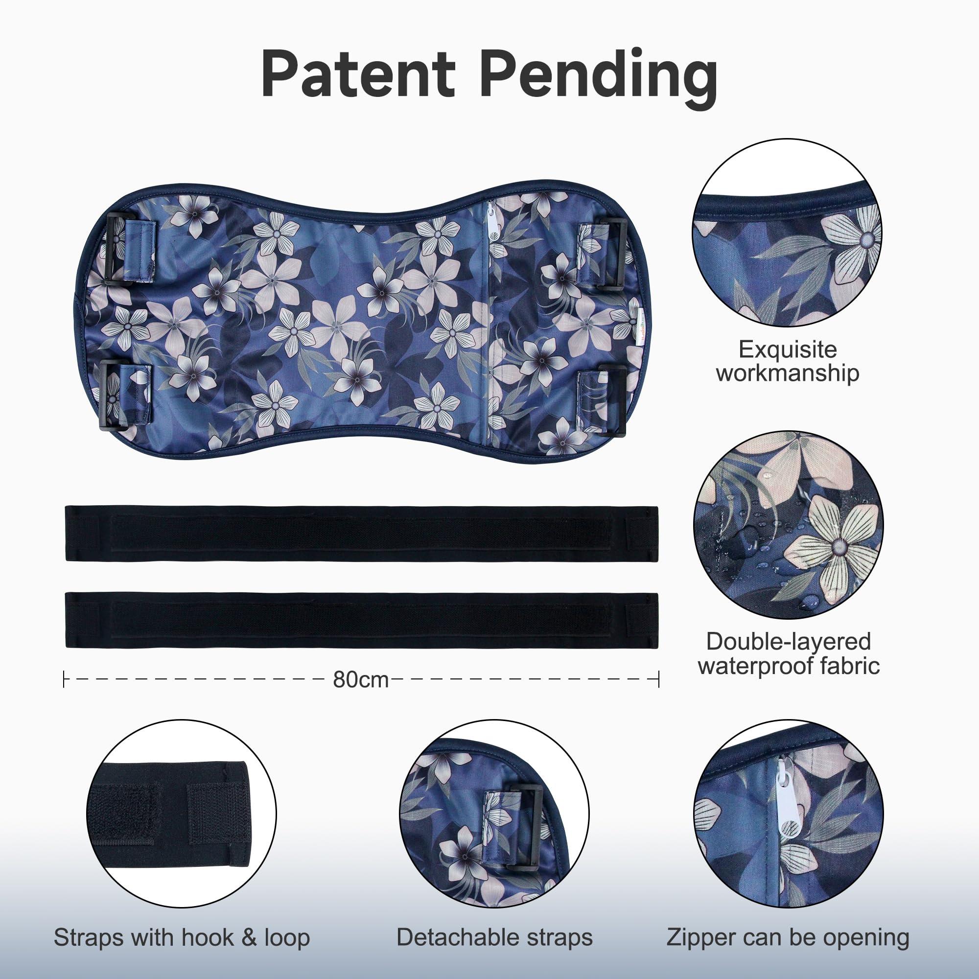 Langsprit Langsprit Castor Oil Pack Wrap,Organic Cotton Castor Oil Packs for Liver Detox,Reusable Castor Oil Pads Pack Compress for Stomach,Castor Oil Packs Body kit L