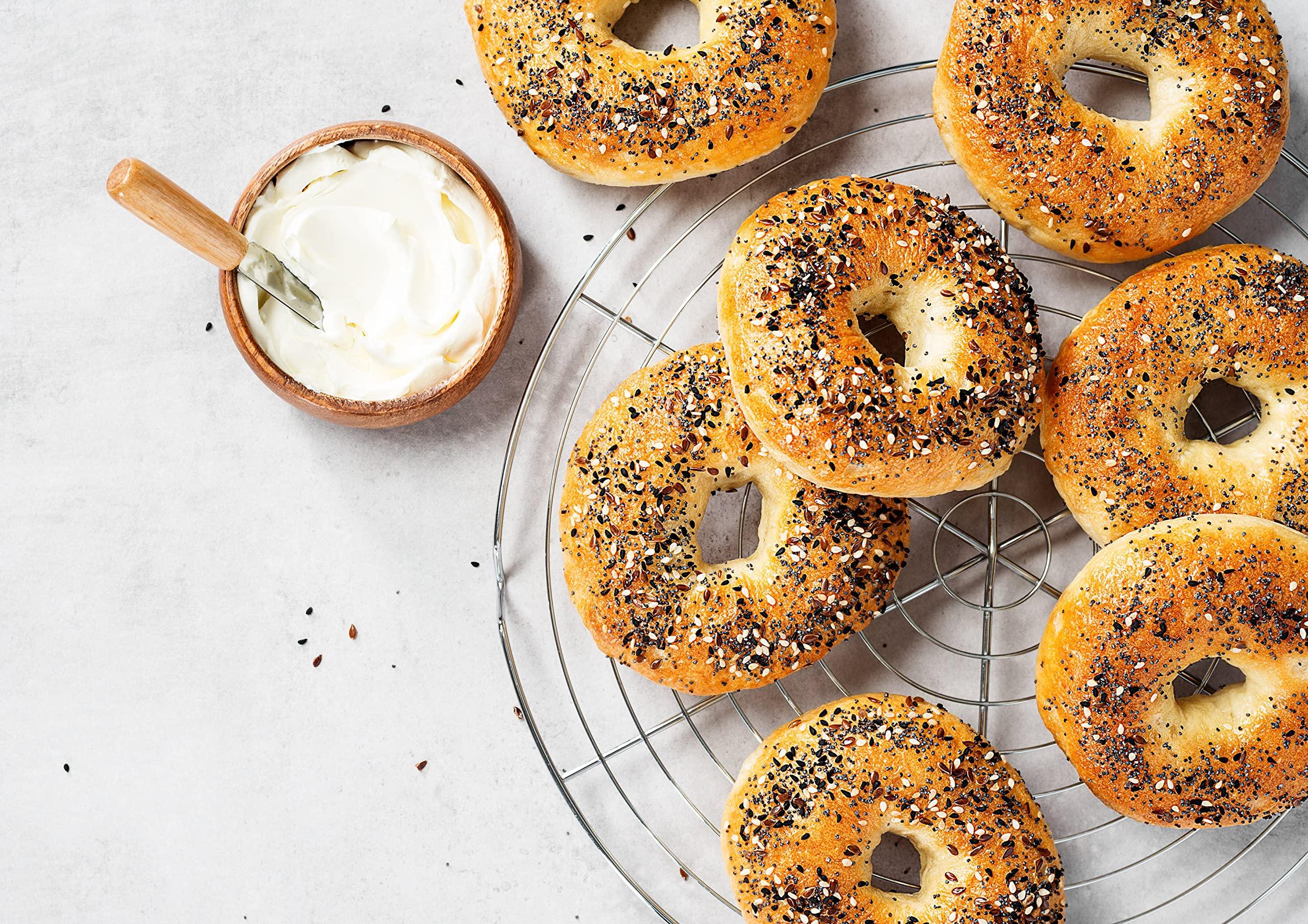 Food to Live Food to Live Everything Bagel Seasoning Mix, 4 Ounces A Blend of White and Black Sesame Seeds, Minced Garlic, Onion, and Himalayan Pink Salt Flakes. Great as a Topping and Baking Ingredient