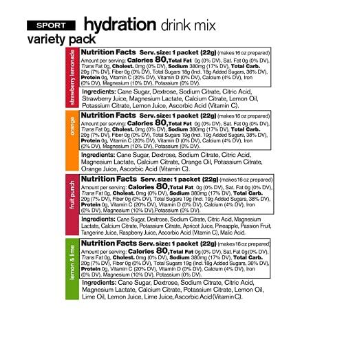 Skratch Labs Skratch Labs Hydration Packets Hydration Drink Mix, Variety Pack (20 Single Serving Packets) - Electrolyte Powder Developed for Athletes and Sports Performance, Gluten Free, Vegan, Kosher
