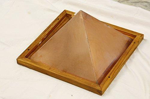 Wellness Goodies Giza 51 Degree 9" 100% Copper Meditation Pyramid | Handmade and Hand-Painted by Spiritual Masters | Great Magnetic and Pyramid Therapy Product