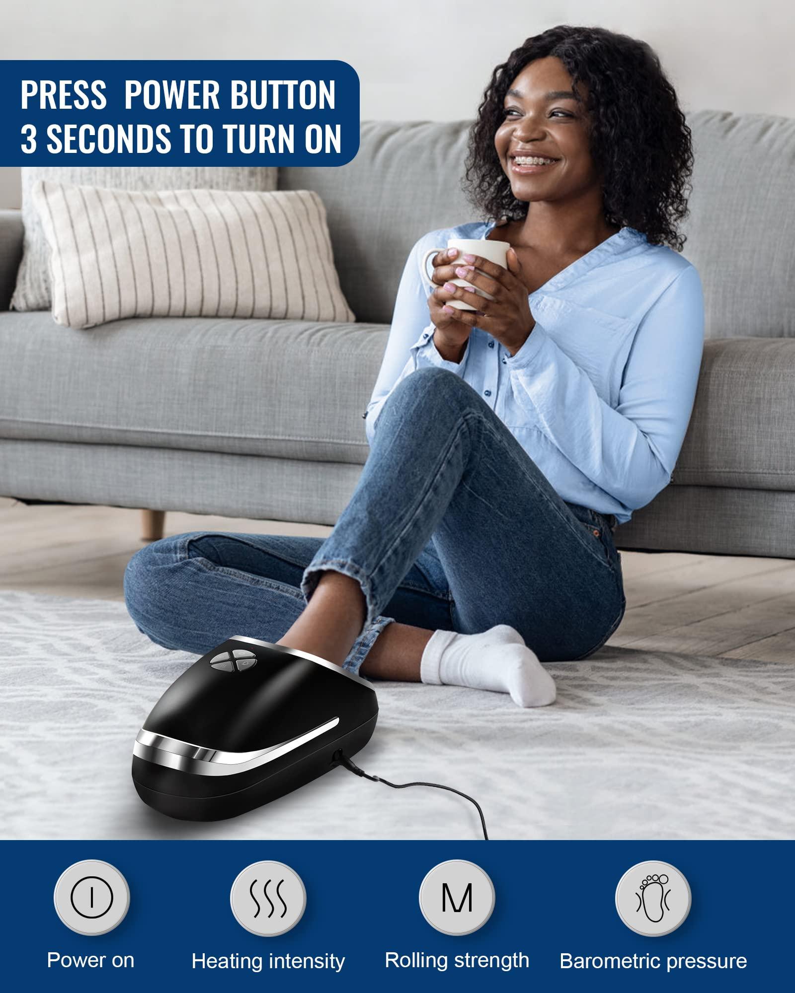 CXELZR CXELZR Christmas Gifts for Women, Mom, Her, Wife, Fathers Day, Mothers Day, Birthday Gifts for Men, Dad, Husband, Him - Foot Massager Machine with Heat for Plantar Fasciitis, Diabetics