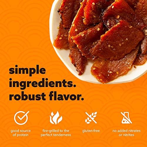Golden Island Golden Island Pork Jerky Korean BBQ Flavored, Specialty Meat Snack, Gluten Free with Korean Barbecue Seasoning, Good Source of Protein, Made with 7g of Protein Per Serving 2.85 oz