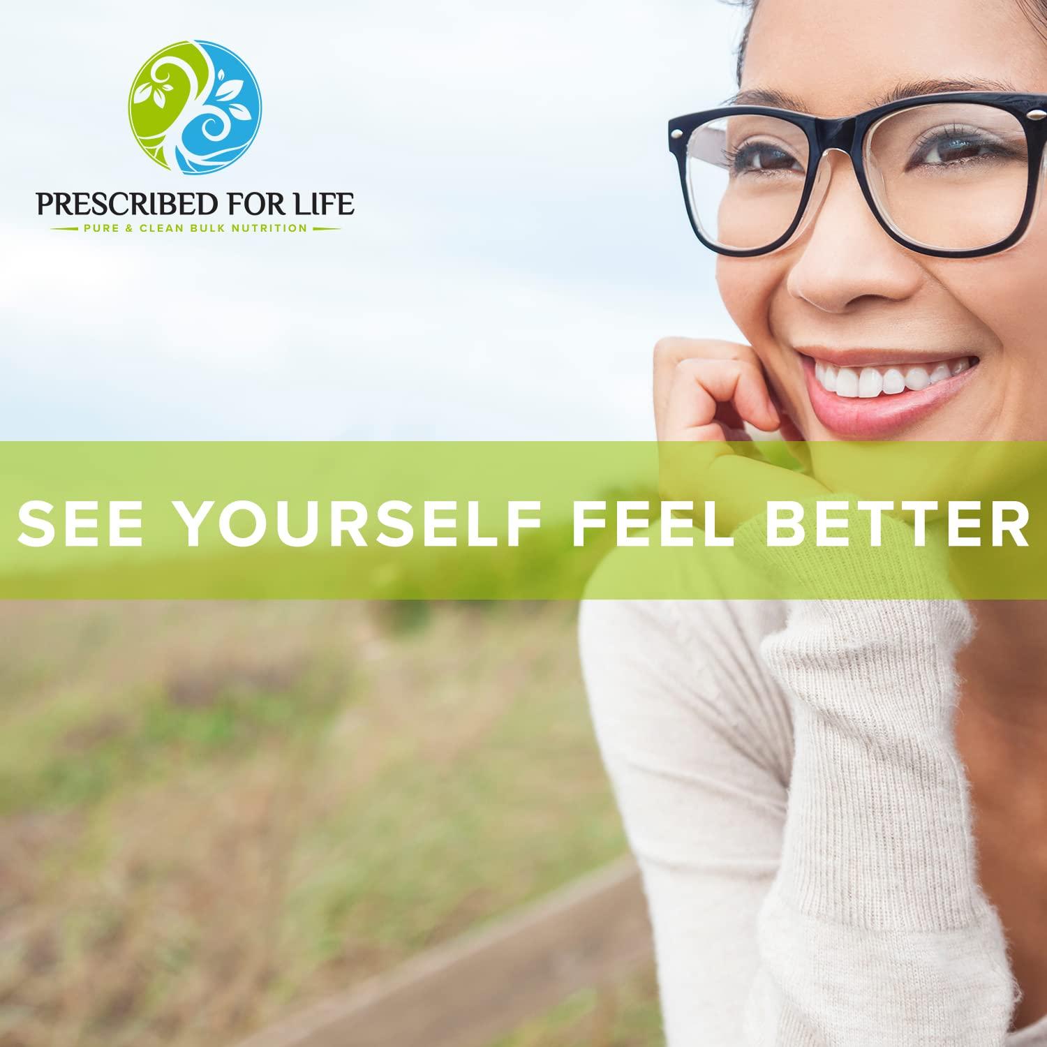 Prescribed For Life Prescribed For Life Alpha GPC Powder, L Alpha glycerylphosphorylcholine, Choline Supplement for Cognitive Function and Healthy Memory & Brain Support, Non GMO, Vegan, Soy Free (5kg / 11lb)