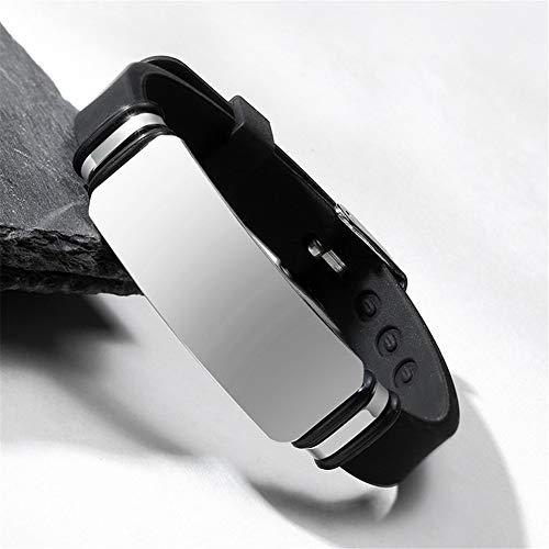 ZKXXJ ZKXXJ Medical Alert ID Bracelets for Men Women Anaphylaxis - Silicone Adjustable Wristband Sos Emergency Identification Bracelet,ICE Health Alert Allergy Awareness Jewelry