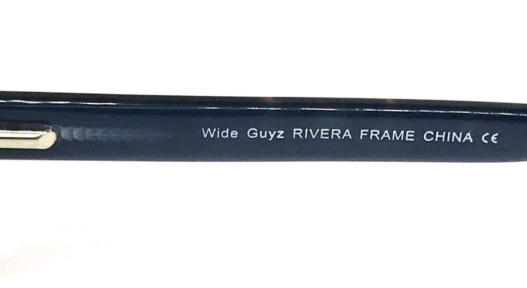 Wide Guyz Wide Guyz Tortoise & Blue Rivera Eyeglasses 59mm for The Stylish Large Man