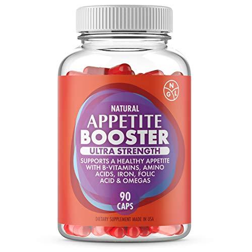 NGL NGL Appetite Booster Pills Extra Strength for Adults Fortified with Lysine, Folic Acid, Iron, Thiamine, B Complex
