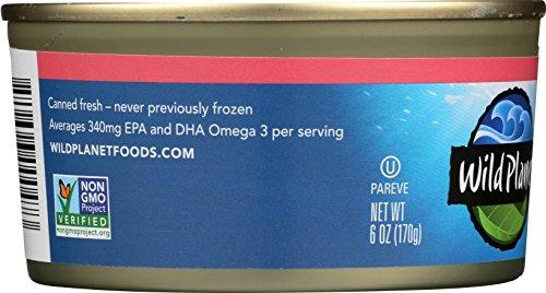 Wild Planet Wild Planet Wild Pink Salmon, Canned Salmon, Sustainably Caught, Non-GMO, Kosher 6 Ounce can