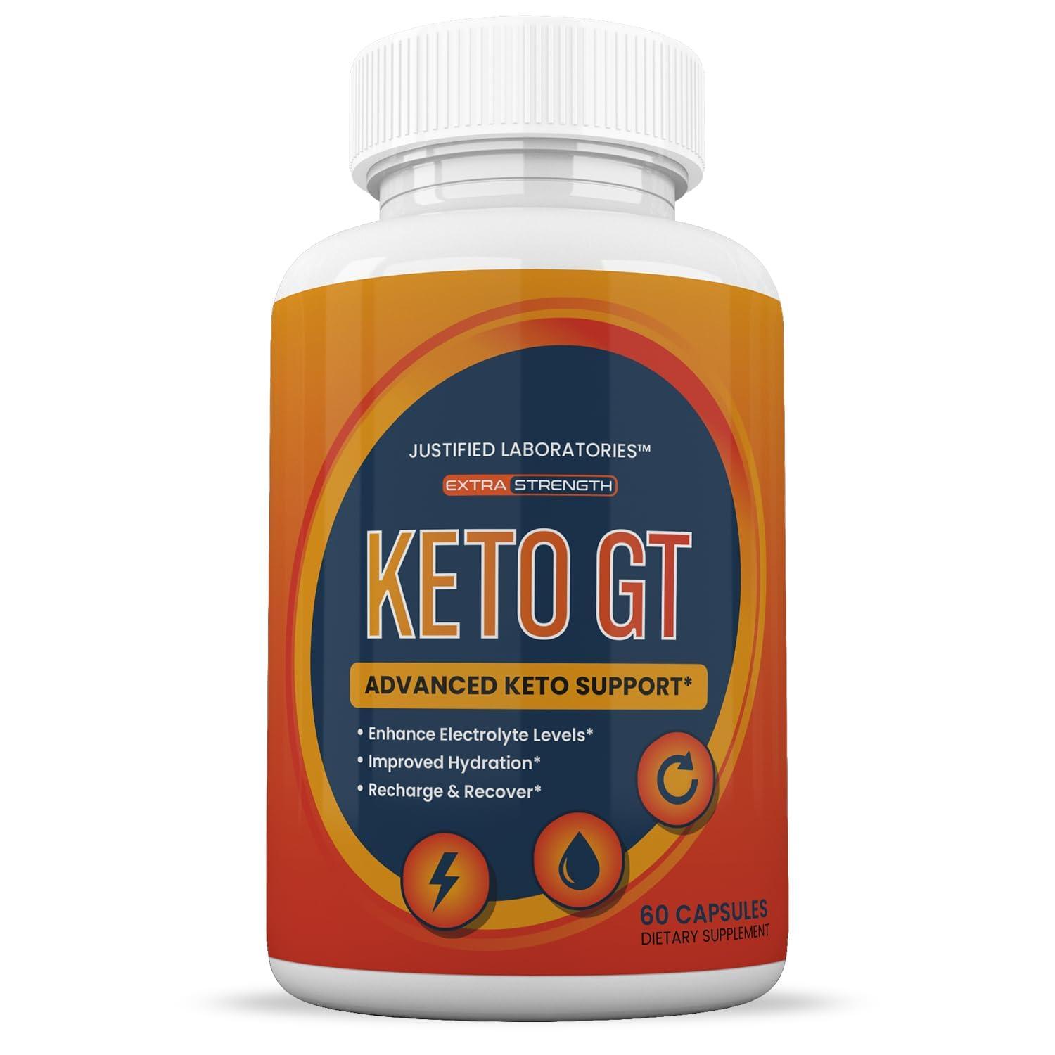 Justified Laboratories (3 Pack) Keto GT Keto Pills 1275MG New & Improved Formula Contains Apple Cider Vinegar Extra Virgin Olive Oil Powder Green Tea Leaf 180 Capsules
