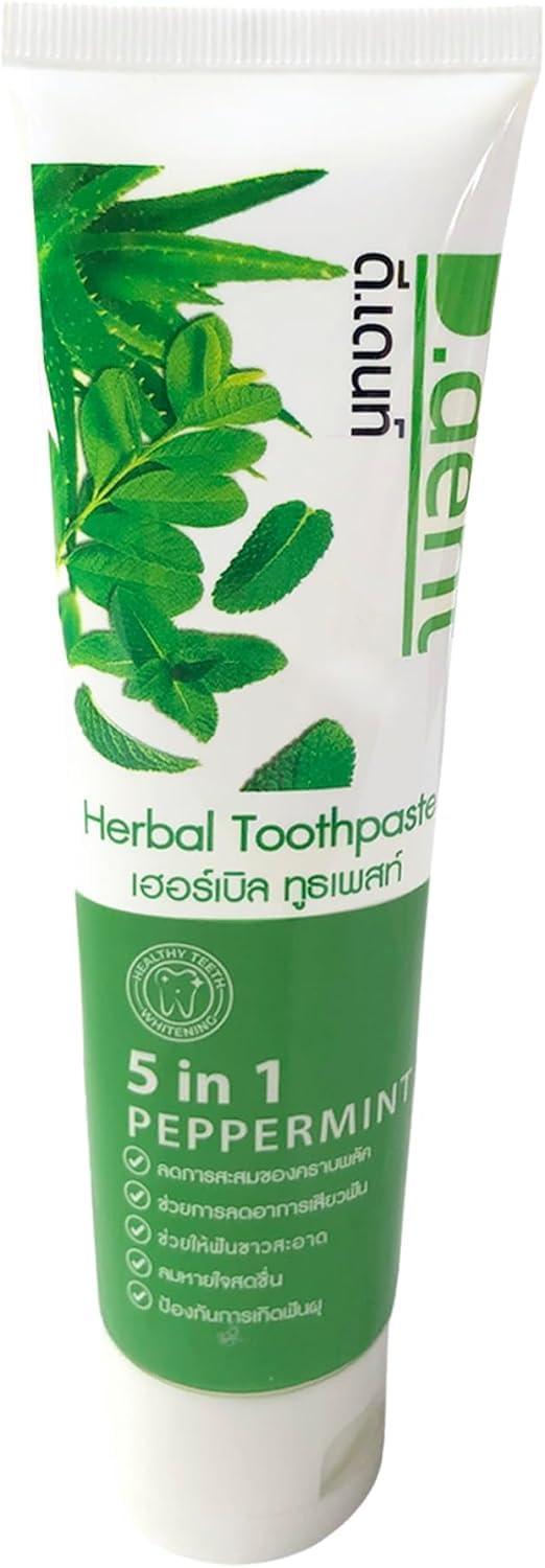 D.Dent D.Dent 5-in-1 Herbal Toothpaste Peppermint with 9 Herbal Ingredients
