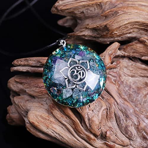 Da Piao Liang Da Piao Liang Lotus PendantYoga Chakra Crystal Necklace Healing Stone Necklaces For Women Energy Balance Spiritual Gifts