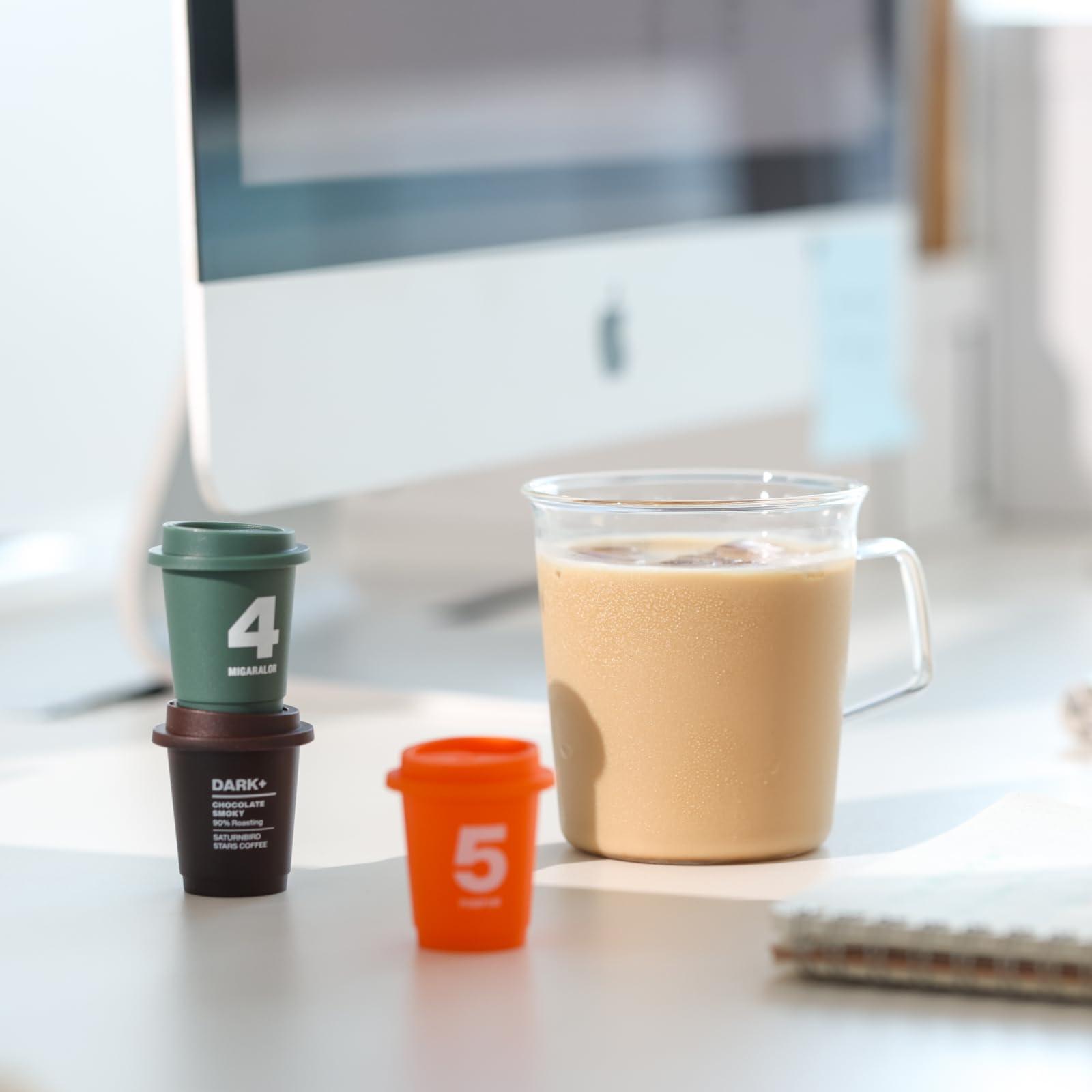 SaturnBird SATURNBIRD Coffee Instant Cold Brew - Medium, Dark Roast Variety Pack, 3 Roast Levels (NO.4-6), 100% Arabica Coffee Powder, Enjoy Cold/Hot, 24 Single Serves Perfect for Iced Coffee